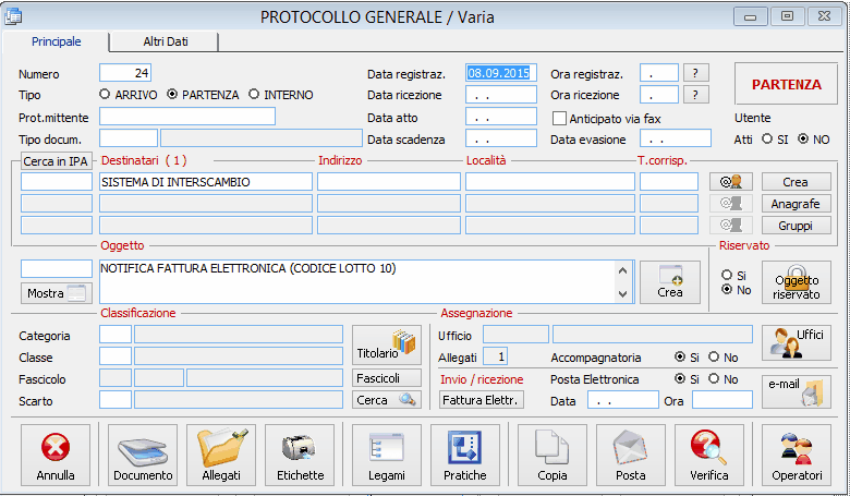 Protocollo Riifuto