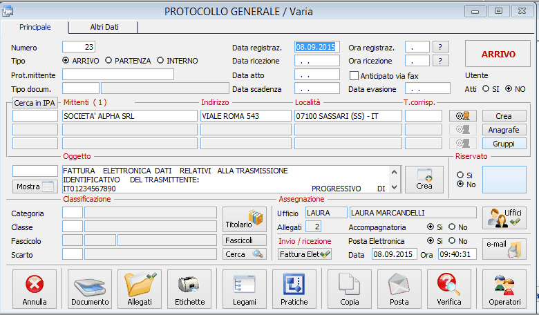 Archivio Protocollo